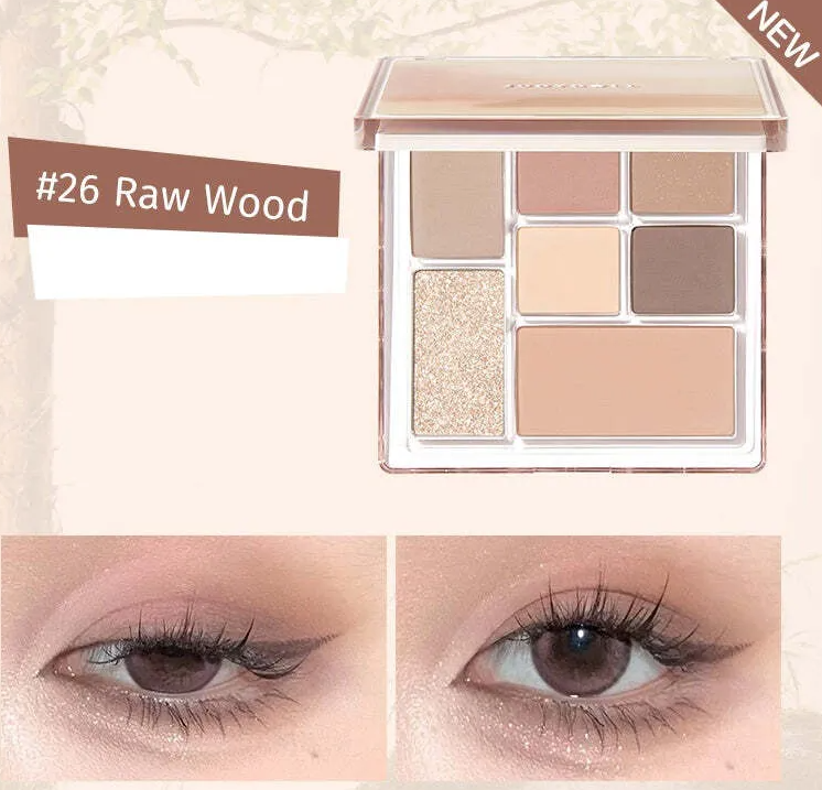 Judydoll 7 Colors Palette Raw Wood — swatch detail
