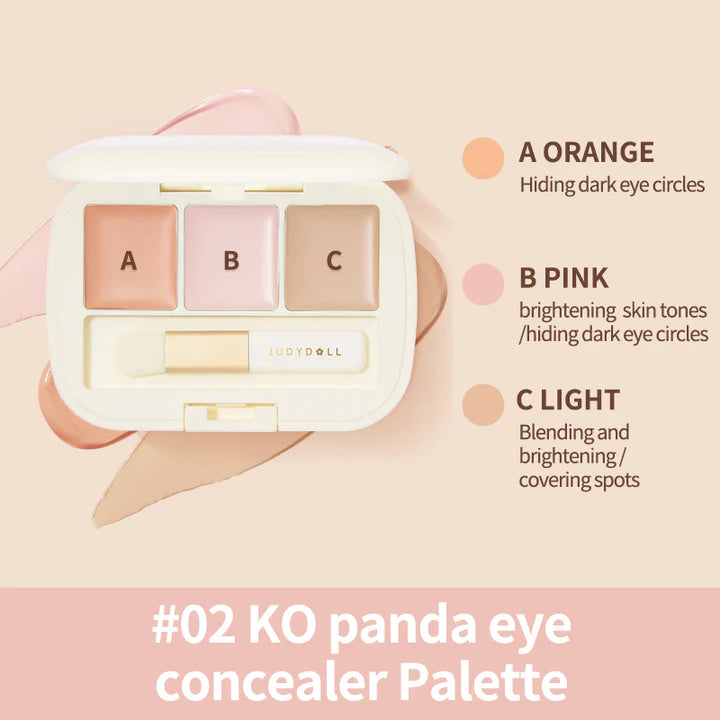 Judydoll Three-Shades Concealer Palette
