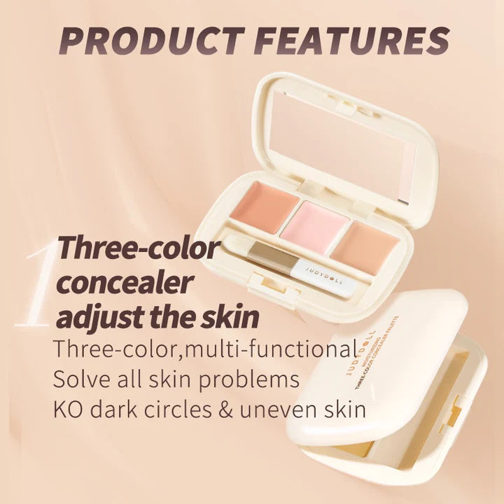 Judydoll Three-Shades Concealer Palette