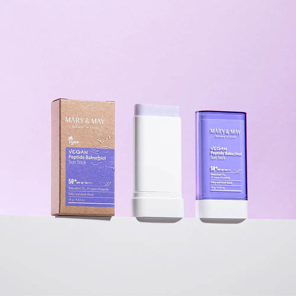 Mary&May Bakuchiol Sun Stick — packaging detail