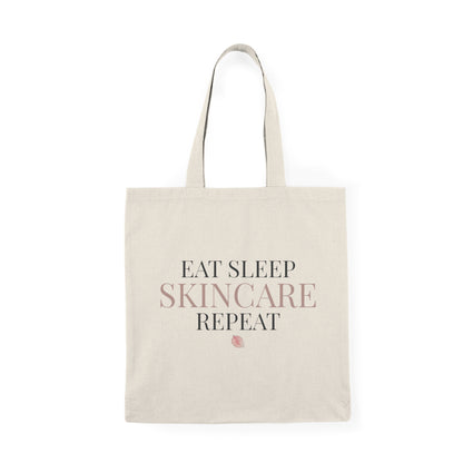 Eat Sleep Skincare Repeat Canvas Tote