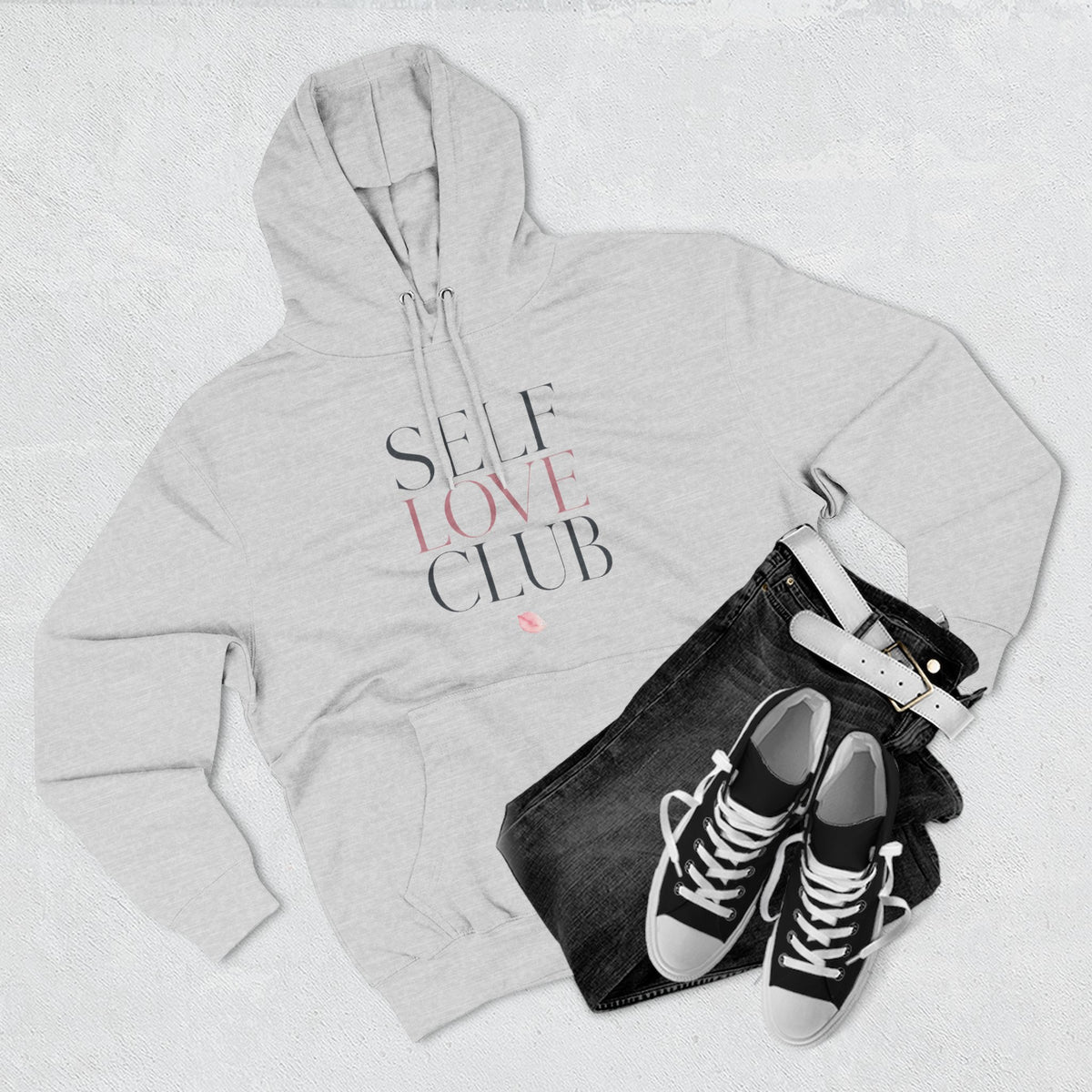 Self Love Club Three-Panel Hoodie