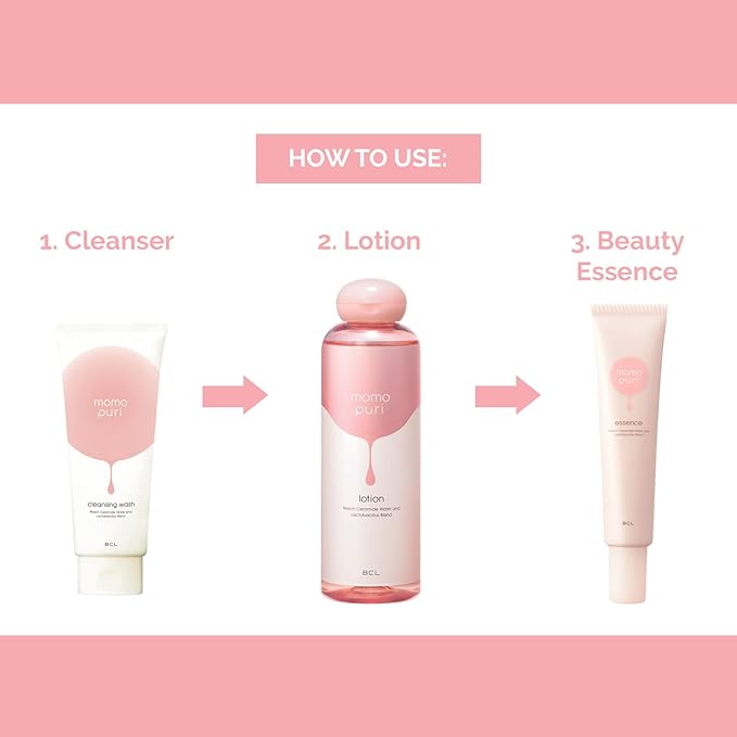 BCL Momo Puri Peach Serum — packaging detail