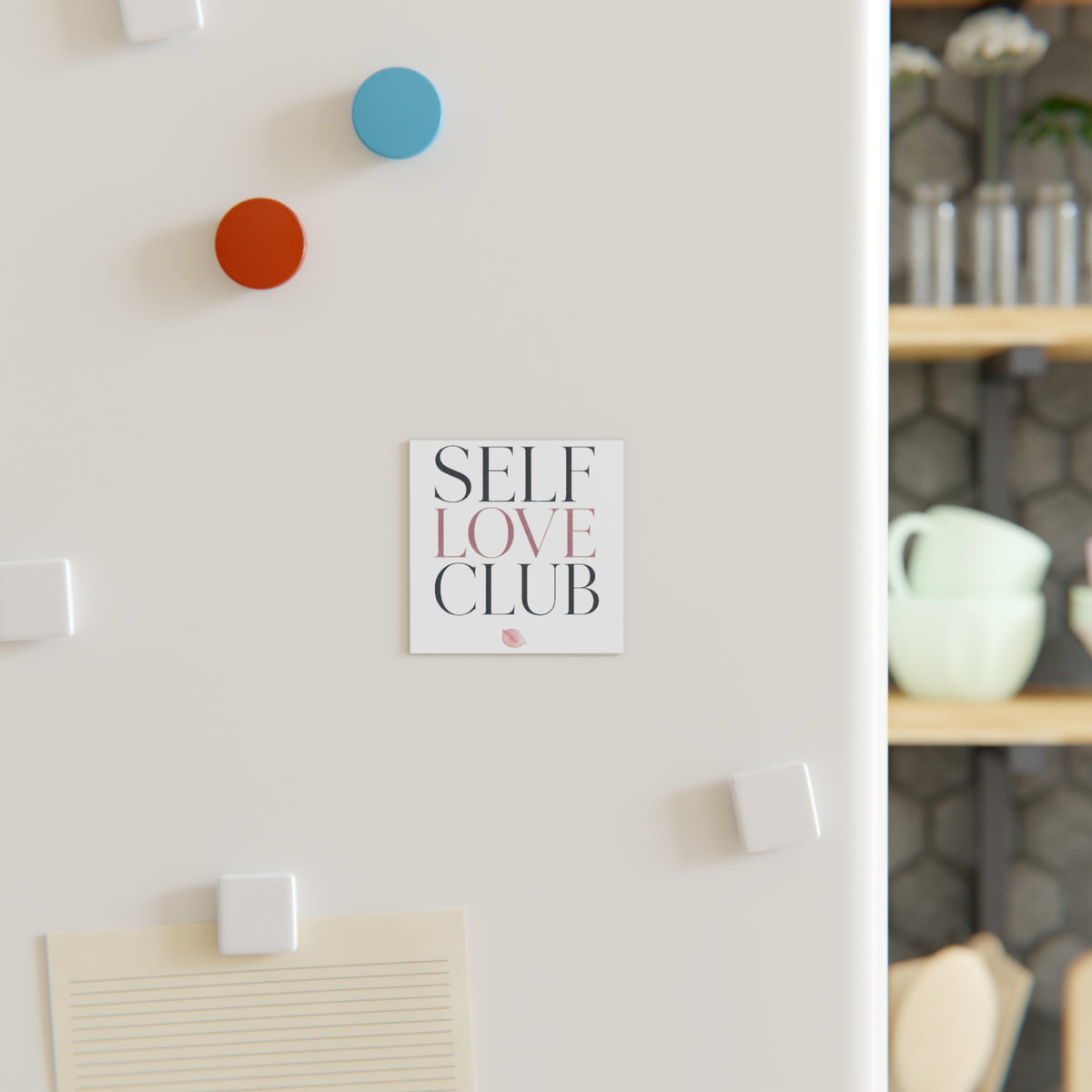 Self Love Club Square Magnet