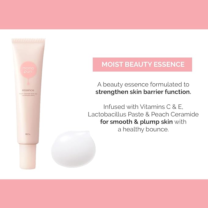 BCL Momo Puri Peach Serum — texture detail