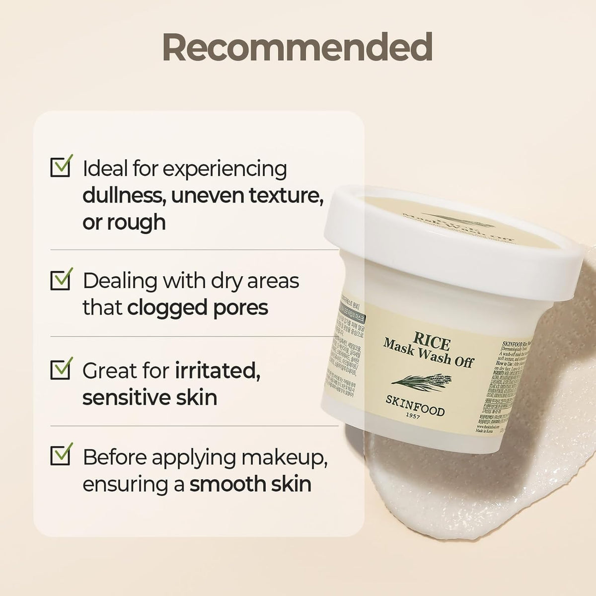 SKINFOOD Rice Mask Wash Off [120g]