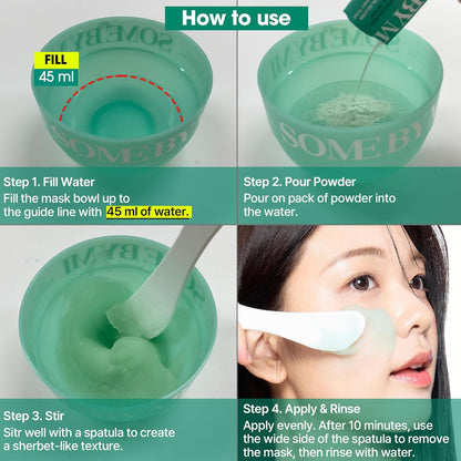 SOME BY MI PDRN Spirulina Soothing Sherbet Mask Set