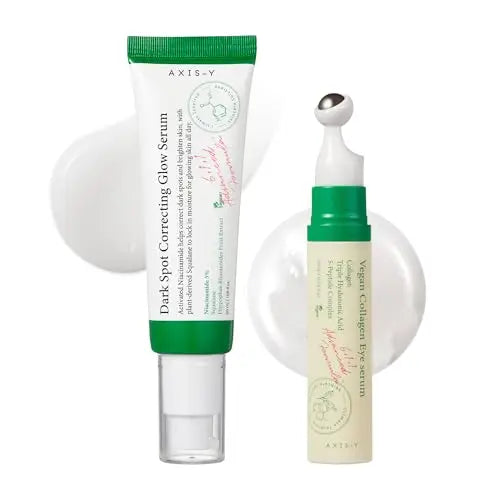 AXIS-Y Glass Skin Duo Set with glow serum and collagen eye serum
