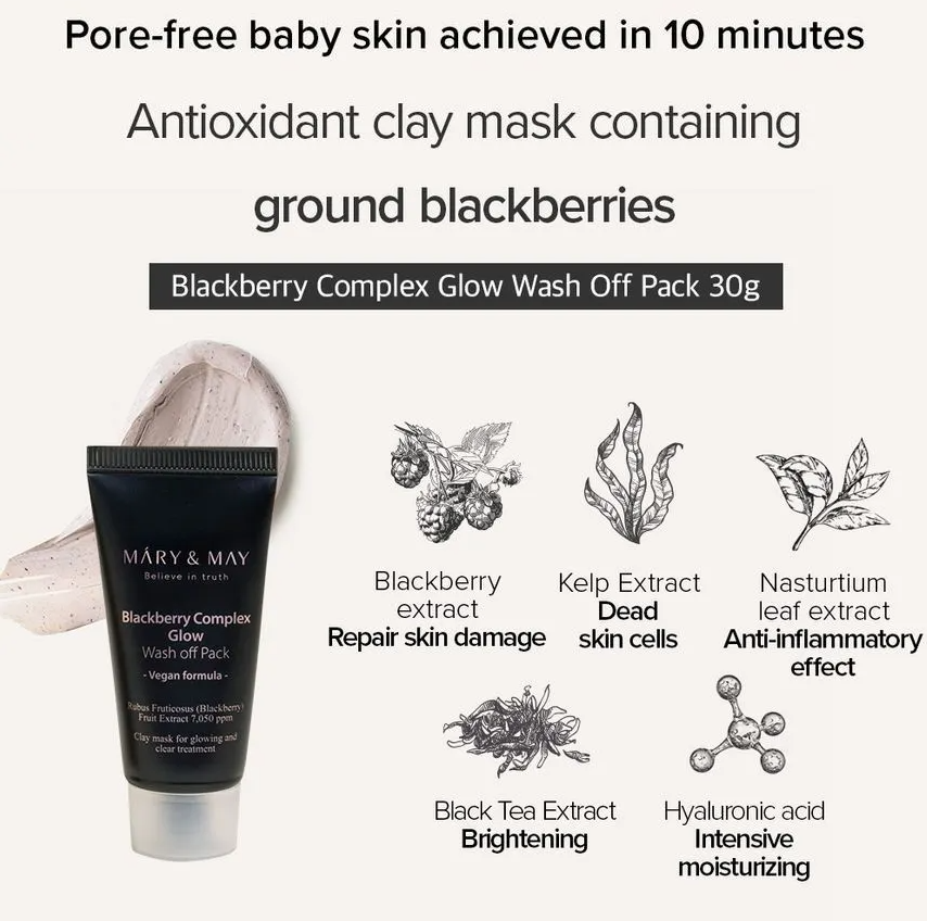 Mary&May Vegan Wash Off Mask Mini Gift Set