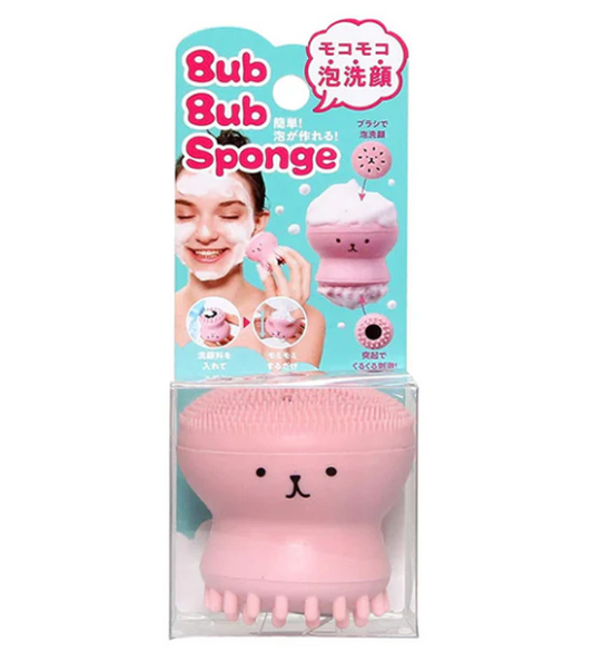 Cogit Bub Bub octopus-shaped silicone facial cleansing brush, pink