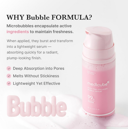 Medicube PDRN Pink Collagen Bubble Serum [95ml]