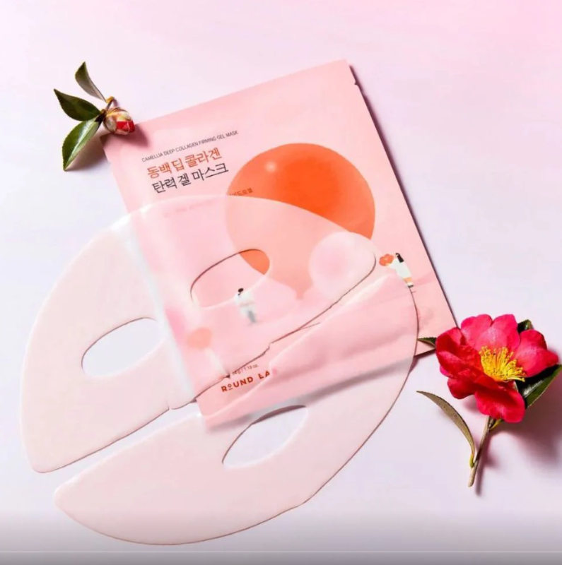 Round Lab Camellia Gel Mask — sheet detail
