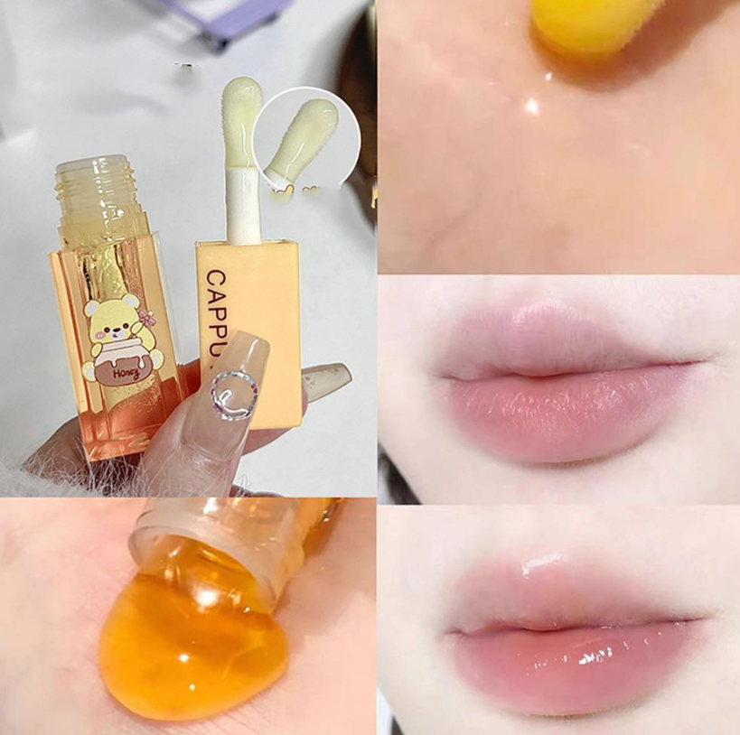 Cappuvini Honey Lip Oil — swatch detail
