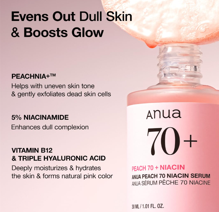 Anua Peach 70 Niacin Serum — alternate view