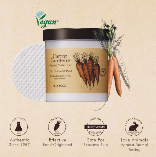 Skinfood Carrot Carotene Water Pads — packaging detail