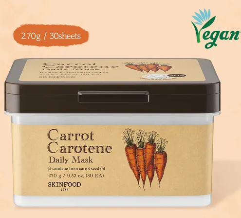Skinfood Carrot Carotene Daily Mask — sheet detail