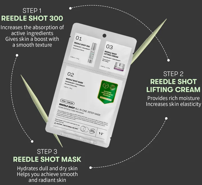 VT Reedle Shot 3 Step Mask — packaging detail