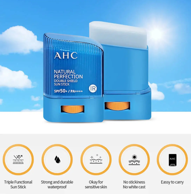 A.H.C Double Shield Sun Stick — packaging detail