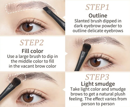 Judydoll Eyebrow Powder — swatch detail