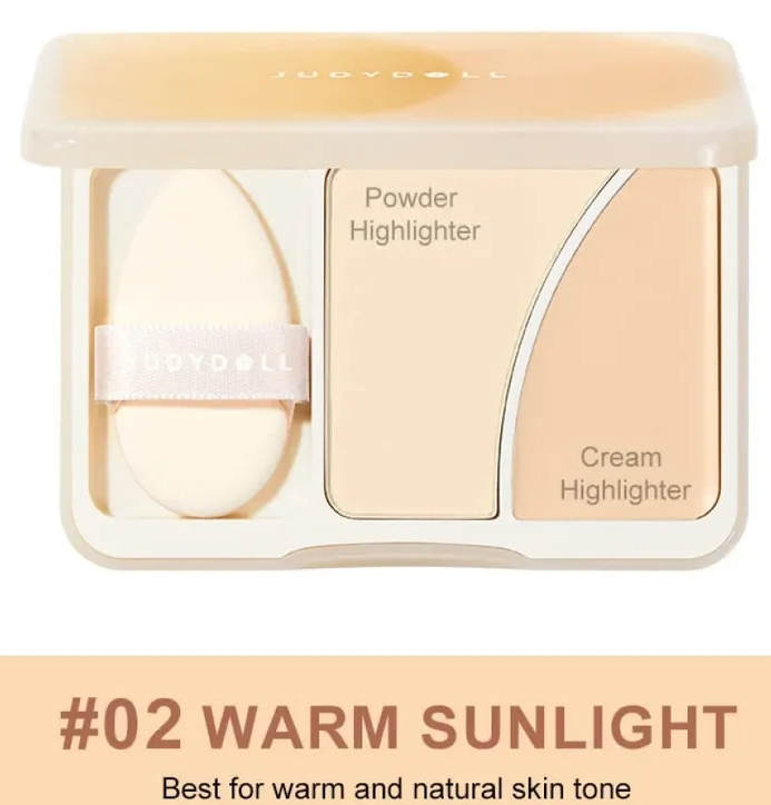 Judydoll Dual-Color Highlighter Palette