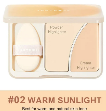 Judydoll Dual-Color Highlighter Palette