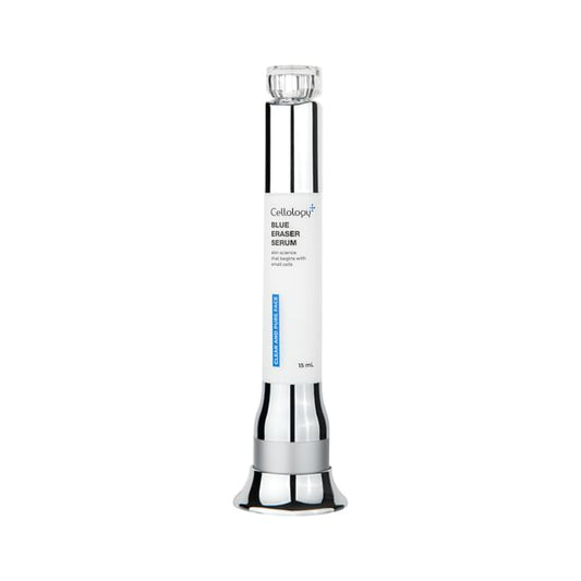 Cellology Blue Eraser Serum bottle