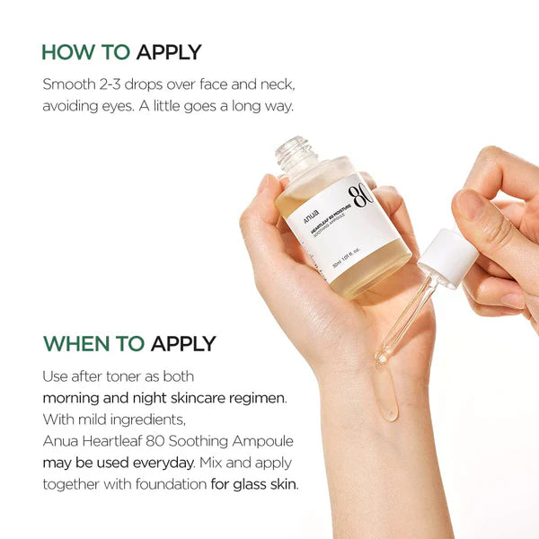 Anua Heartleaf 80% Soothing Ampoule [30ml]
