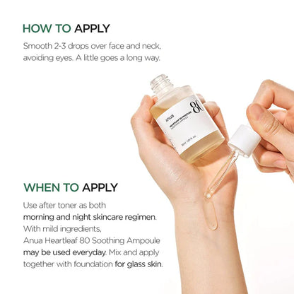 Anua Heartleaf 80% Soothing Ampoule [30ml]