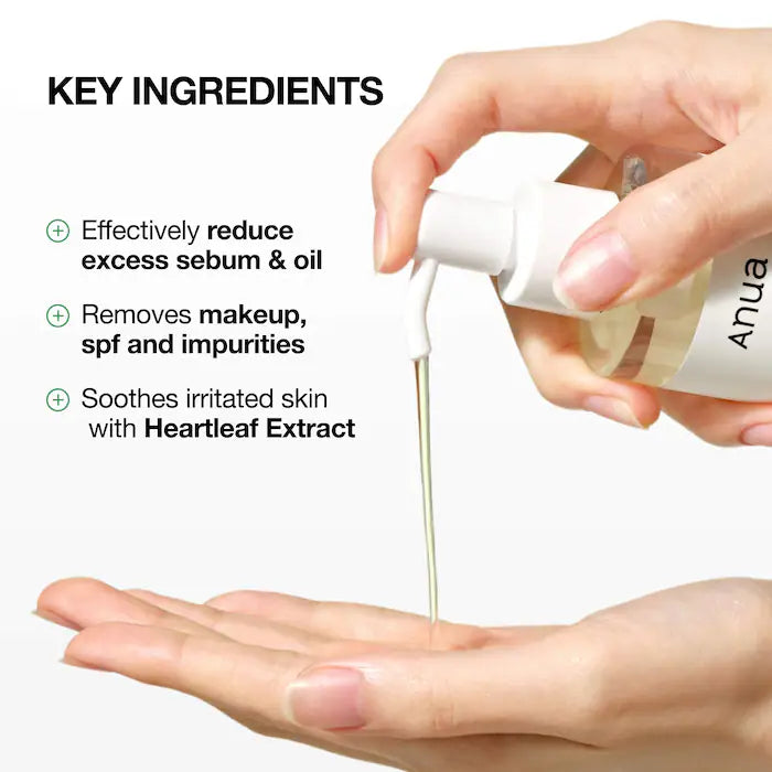 Anua Heartleaf Cleansing Oil — packaging detail